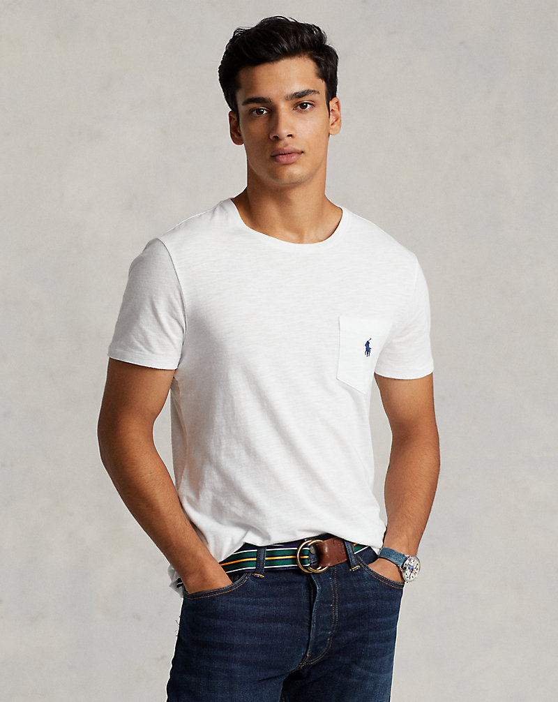 Custom Slim Fit Jersey Pocket T-Shirt Polo Ralph Lauren 1