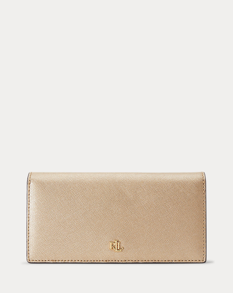 Saffiano Slim Leather Wallet Lauren 1