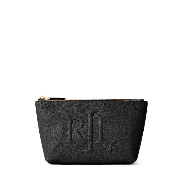 Pebbled Leather Cosmetic Bag Lauren 1