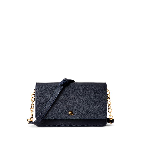 Lauren by Ralph Lauren Winston Medium 19 Cross Body Bag in Black