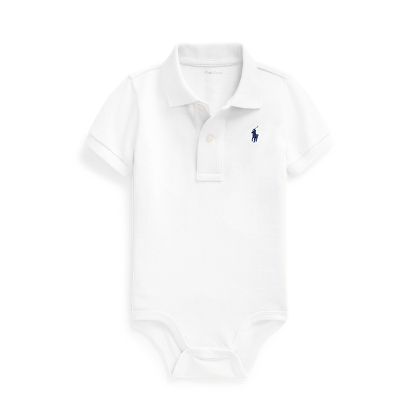 Cotton Mesh Polo Bodysuit Baby 1