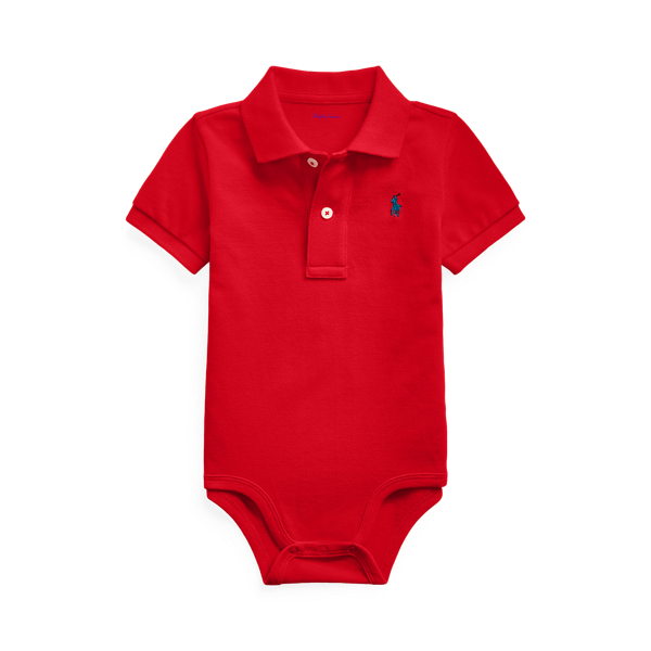 Cotton Mesh Polo Bodysuit Baby 1