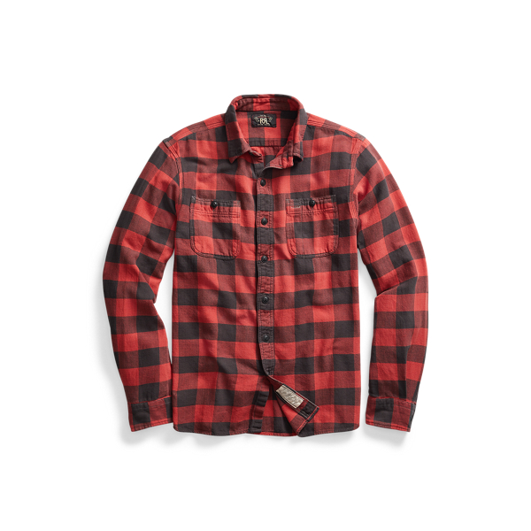 Plaid Twill Workshirt RRL 1