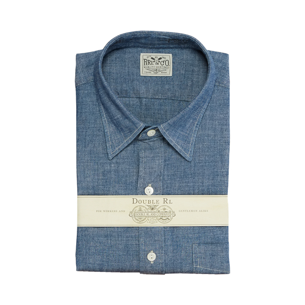 Slim chambray sales shirt