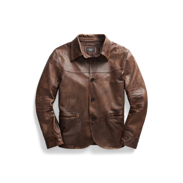 Leather Car Coat RRL 1