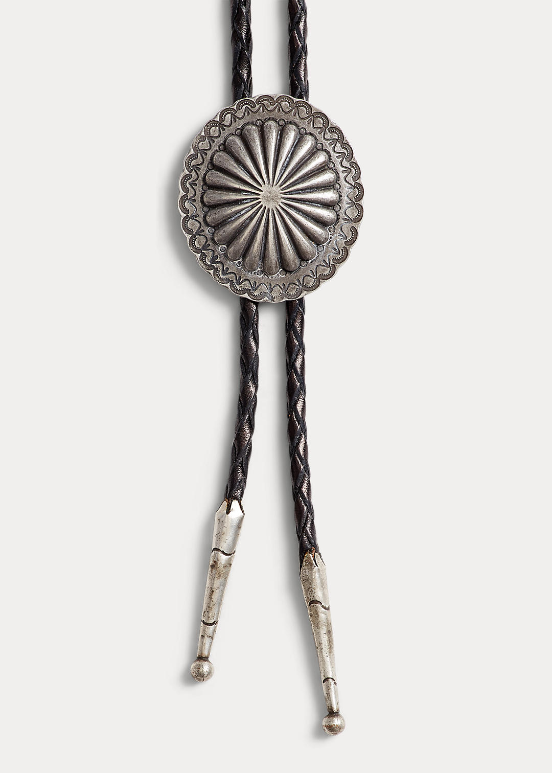 RRL Braided Leather Bolo Tie 2