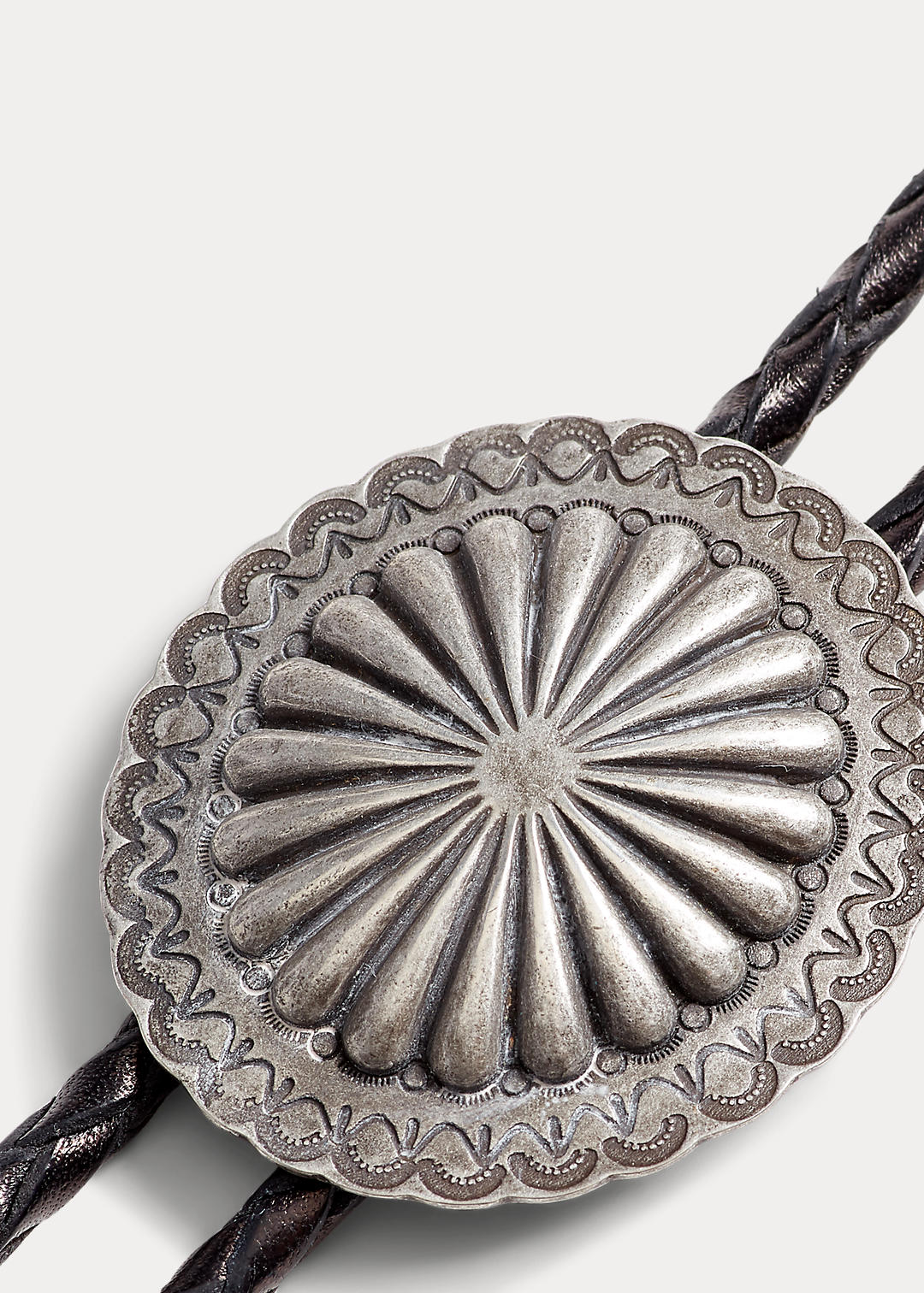 RRL Braided Leather Bolo Tie 3