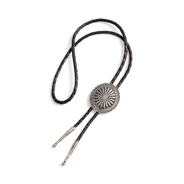 Braided Leather Bolo Tie RRL 1