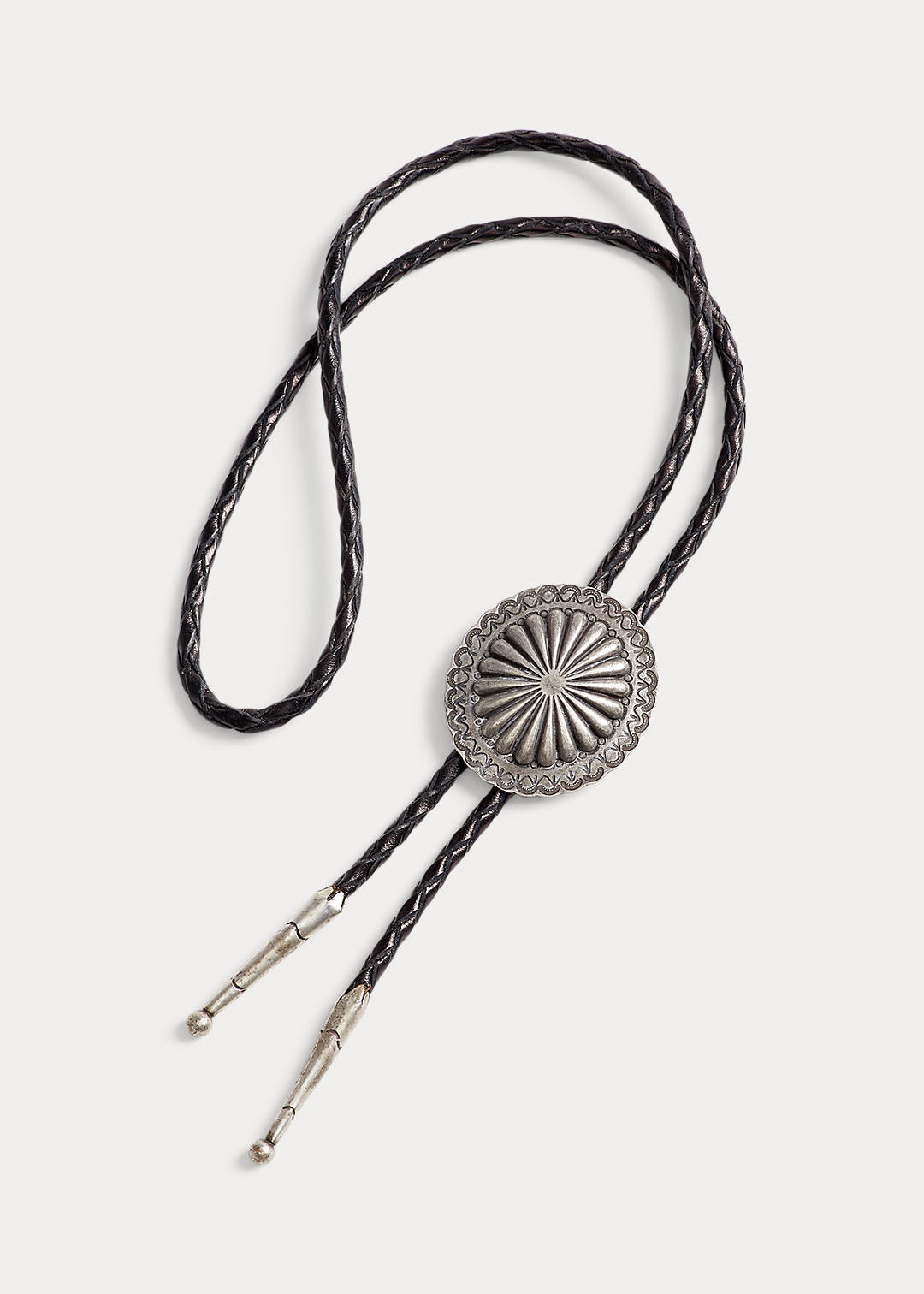 RRL Braided Leather Bolo Tie 1