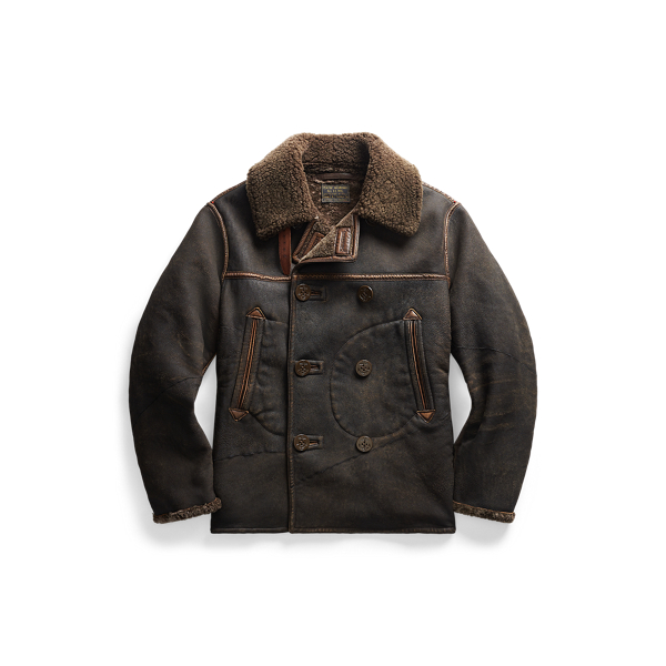 Shearling Peacoat RRL 1