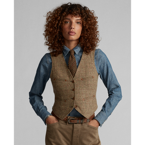 Donegal Tweed Wool Blend Vest
