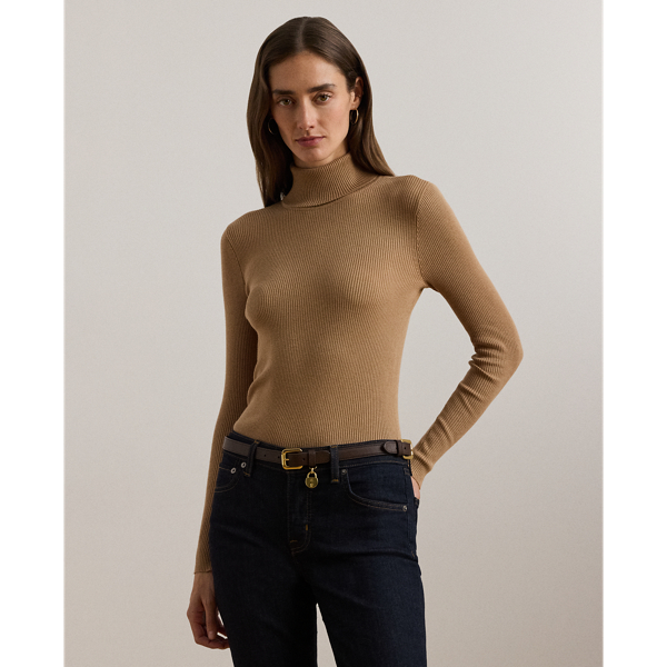 Ribbed Roll Neck Jumper