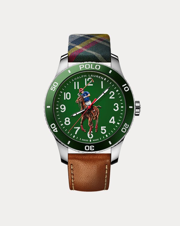 Polo Watch Green Dial