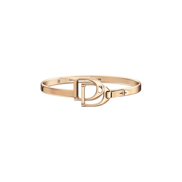 Rose Gold Double-Stirrup Bangle