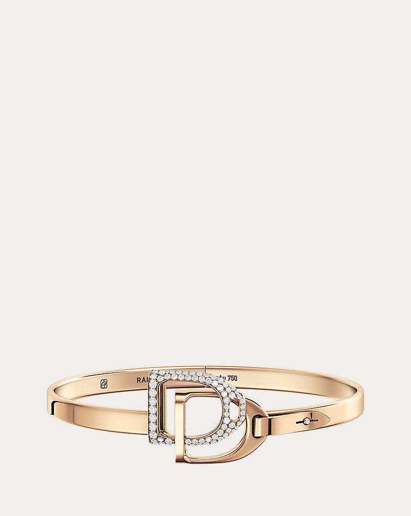 Pave Diamond Double-Stirrup Bangle The Equestrian Collection 1