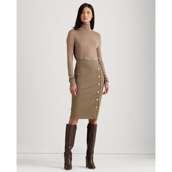 Geometric Jacquard Skirt_HL9759