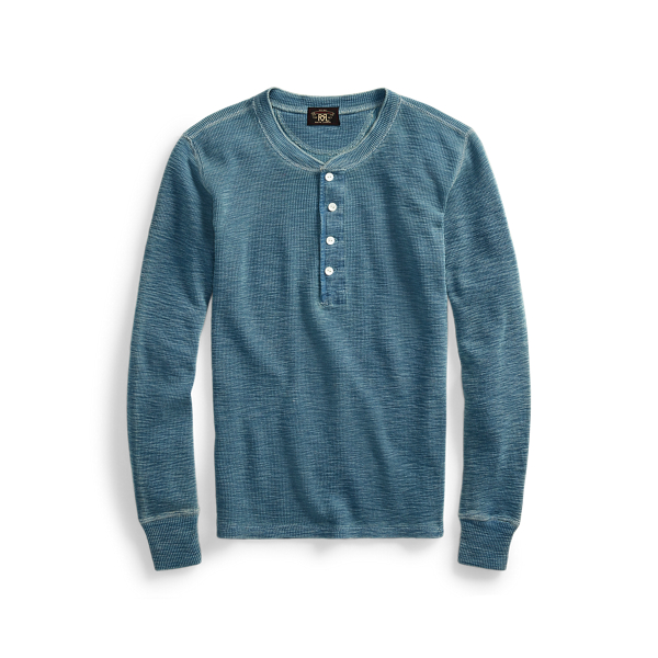 Slim Waffle Knit Cotton Henley for Women Ralph Lauren BR