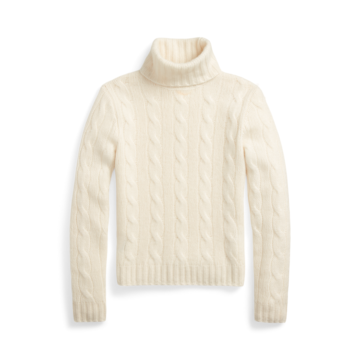 Cable-Knit Cashmere Turtleneck