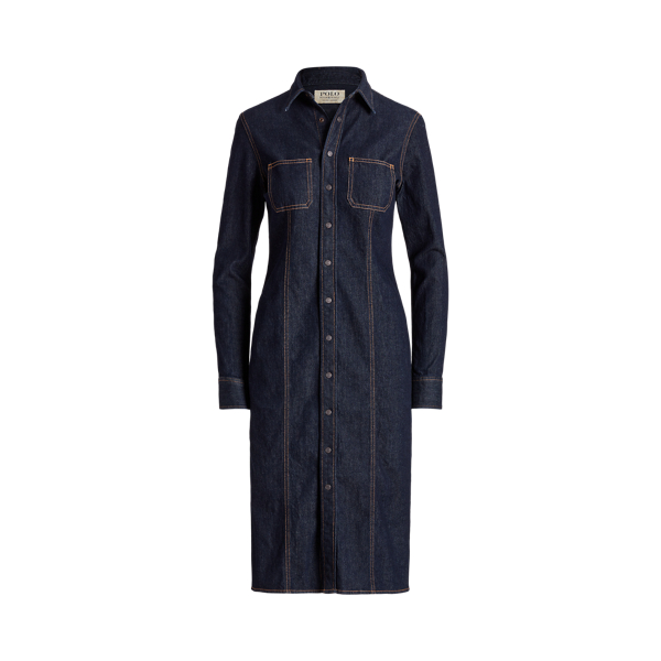 Polo ralph lauren denim western 2025 shirtdress