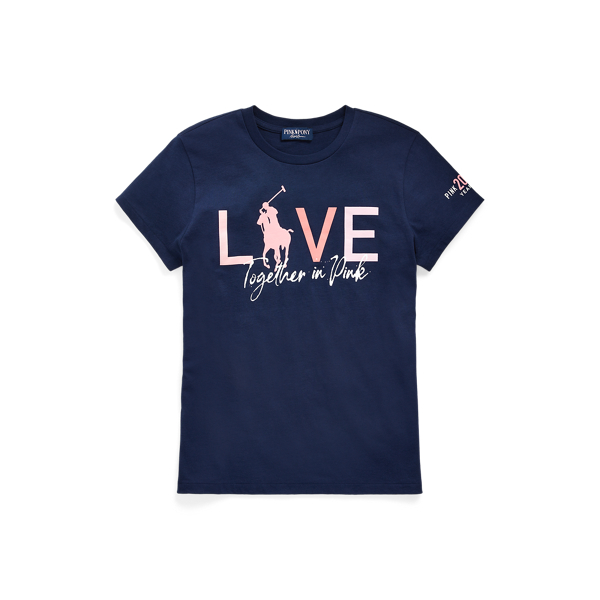 Pink Pony Cotton Crewneck Tee