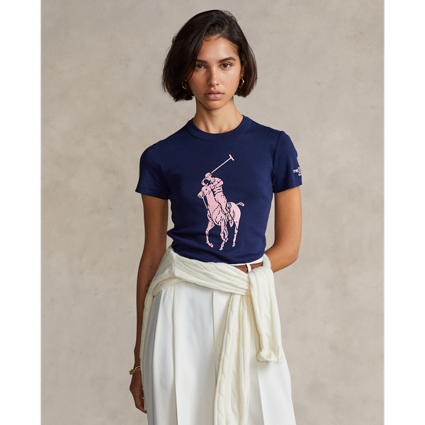 Pink Pony Slim Fit Cotton T Shirt for Women Ralph Lauren NL