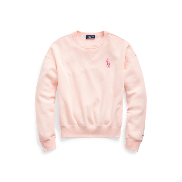 Pink Pony Fleece Crewneck Sweatshirt for Women Ralph Lauren CH