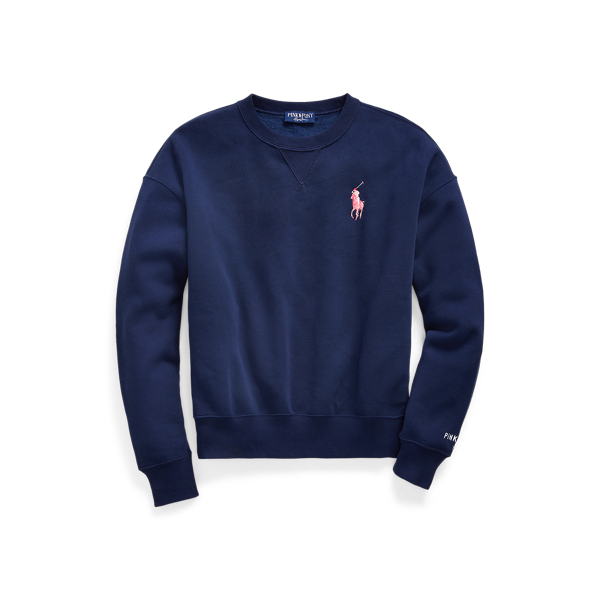 Sweat col rond Pink Pony molleton pour Women | Ralph Lauren® FR