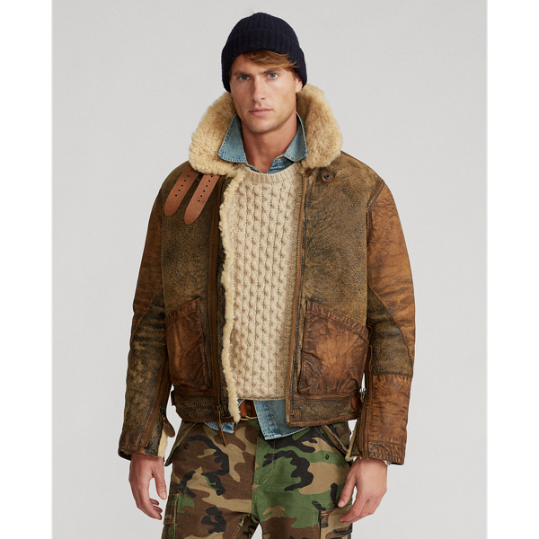 Shearling shop ralph lauren