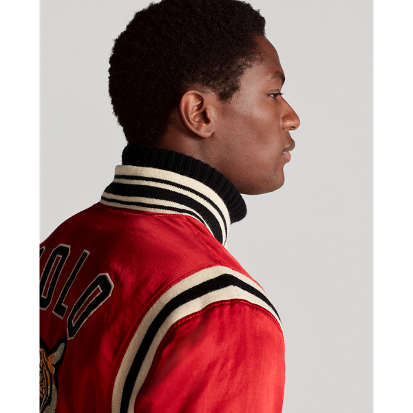 Polo Tiger Satin Baseball Jacket for Men | Ralph Lauren® UY