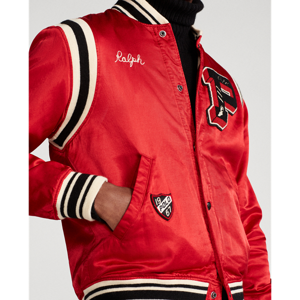 Polo Tiger Satin Baseball Jacket for Men | Ralph Lauren® UY