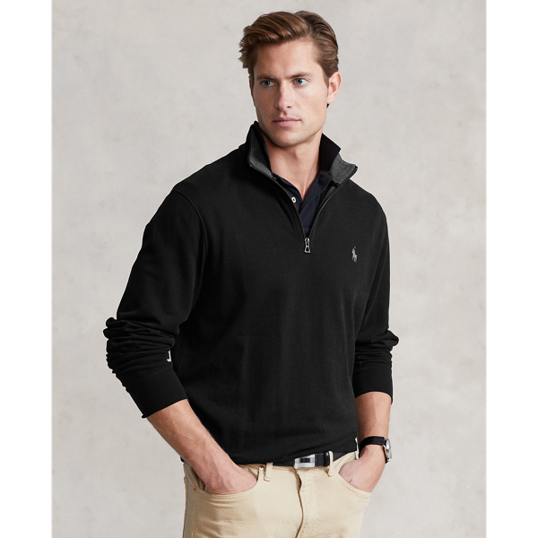 Luxury Jersey Quarter-Zip Pullover