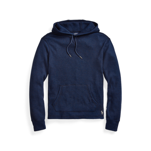 Waffle-Knit Jersey Hoodie