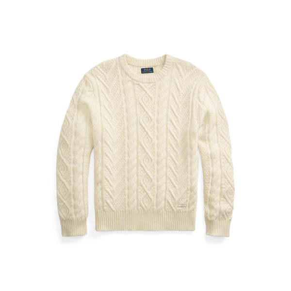 Aran-Knit Wool-Cashmere Jumper | Ralph Lauren UK