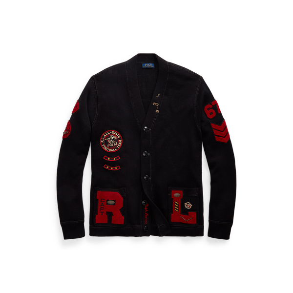 Polo letterman cardigan on sale