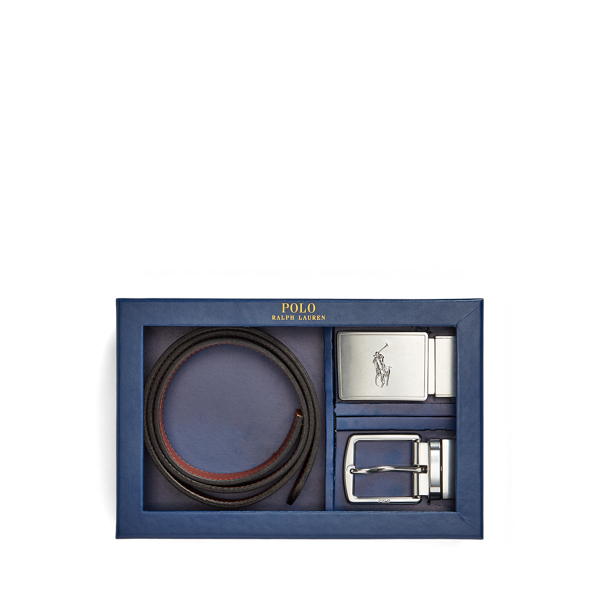 Reversible Leather Belt Gift Set Polo Ralph Lauren 1