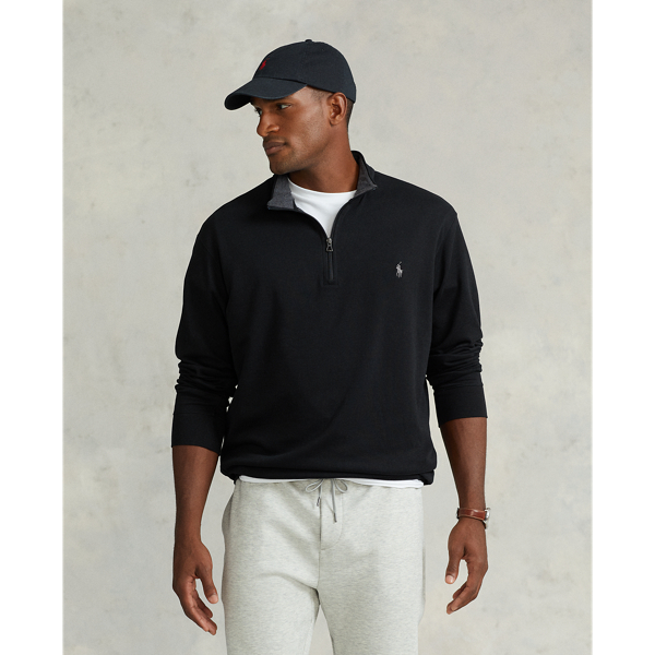 Luxury Jersey Quarter-Zip Pullover