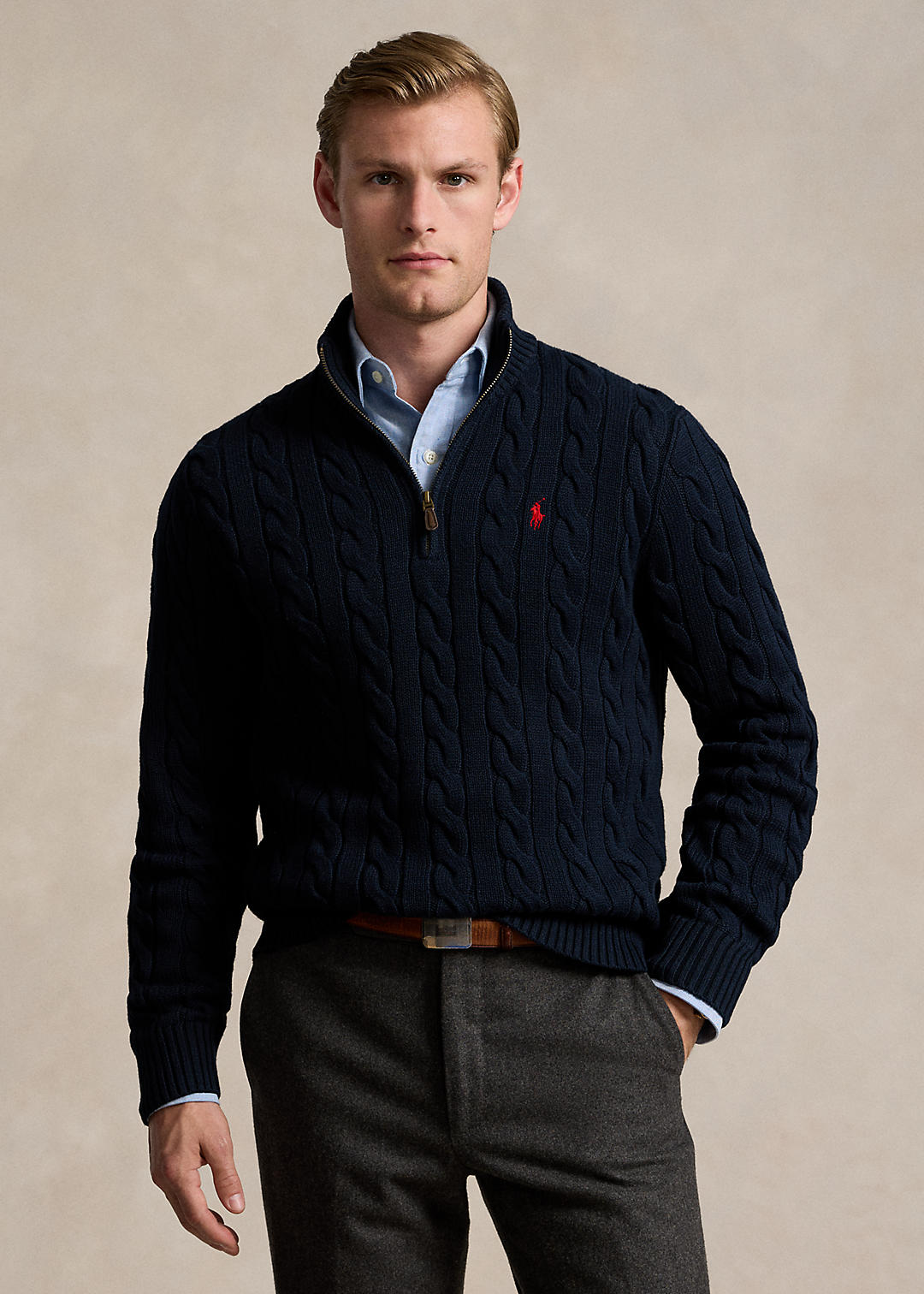 Cable-Knit Cotton Sweater | Ralph Lauren