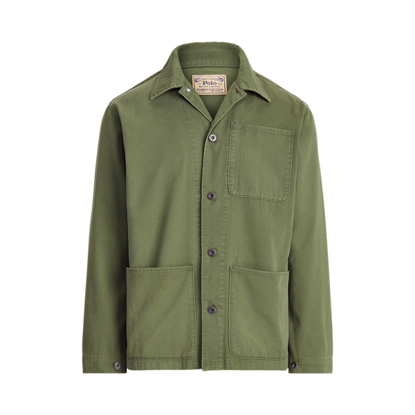 Twill Utility Overshirt for Men