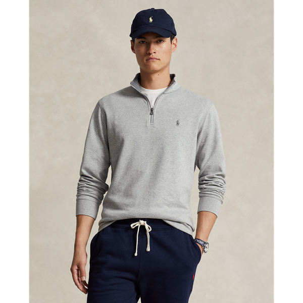 Luxury Jersey Quarter-Zip Pullover