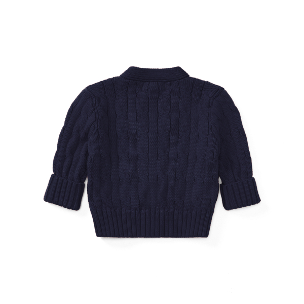 Baby Boy Cable-Knit Cotton Cardigan 2