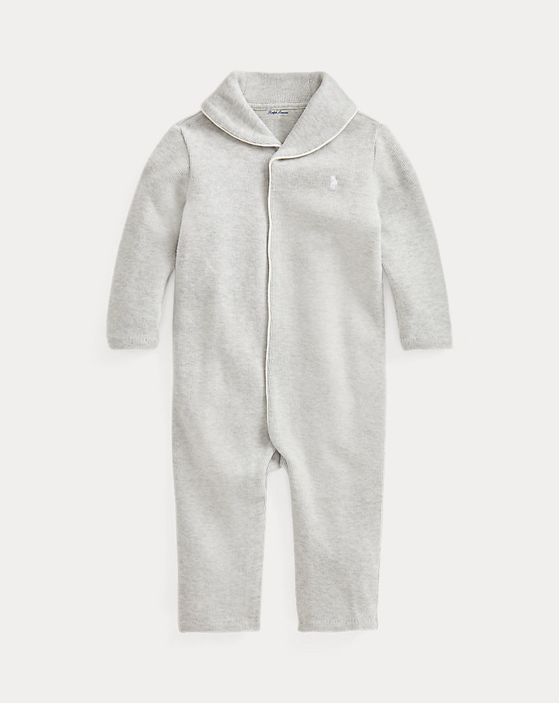 French-Rib Cotton Coverall Baby Boy 1