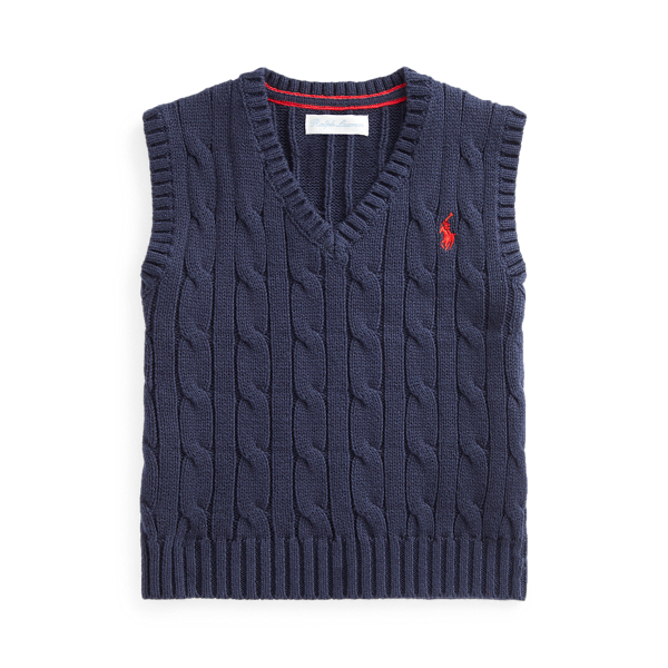 Cable-Knit Cotton Jumper Vest