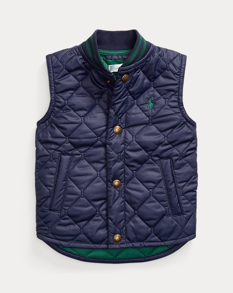 Water-Resistant Quilted Gilet Baby Boy 1