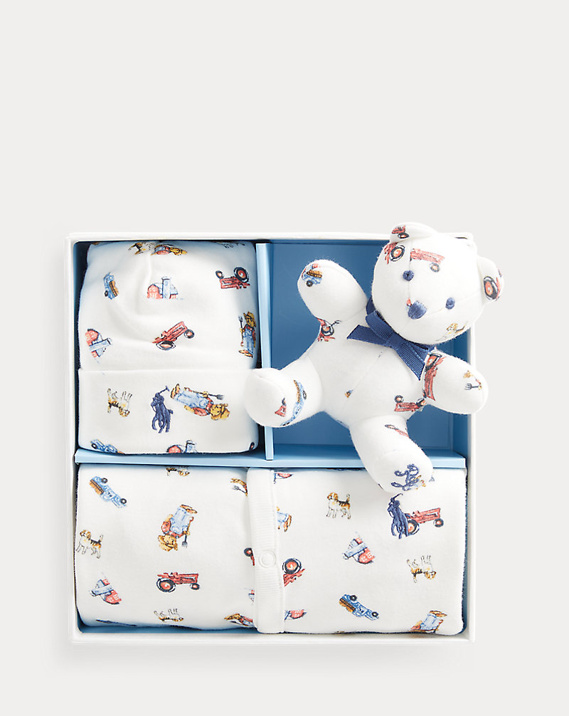 Polo Bear Coverall Gift Set Baby Boy 1