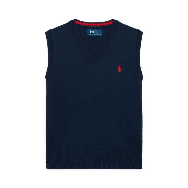 Cotton V-Neck Jumper Vest Boys 2-7 1