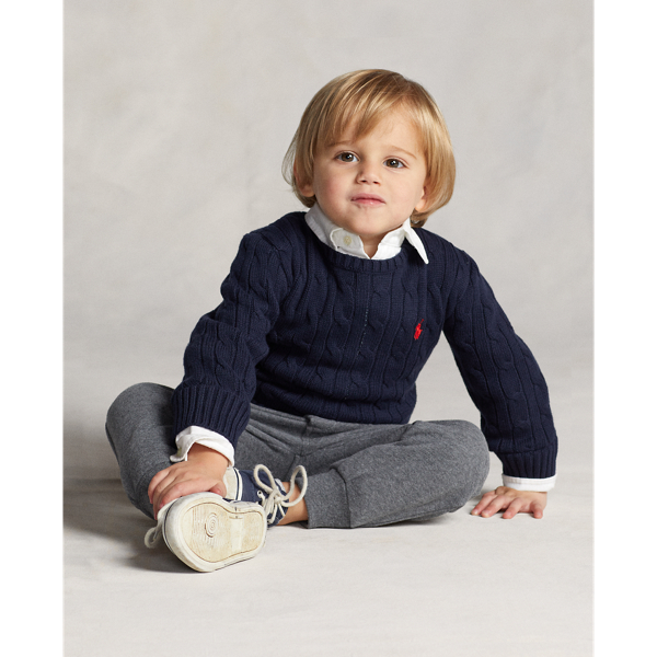 Cable-Knit Cotton Jumper BOYS 1.5–6 YEARS 1
