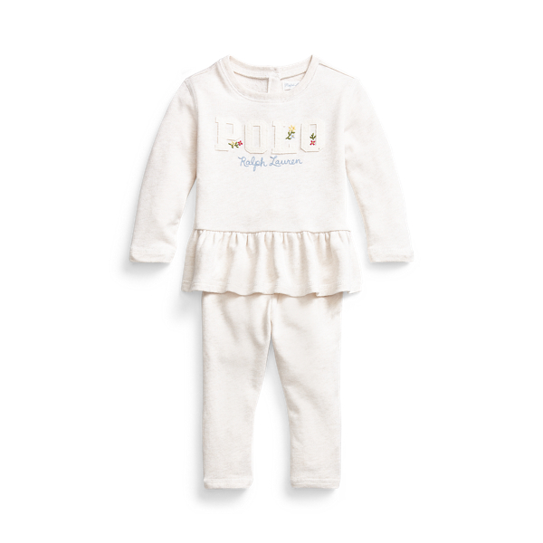 French Terry Top &amp; Joggers Set Baby Girl 1