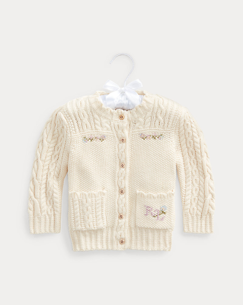 Wool-Blend Cardigan Baby Girl 1