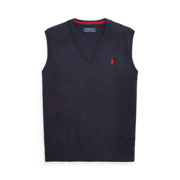 Cotton V-Neck Jumper Vest