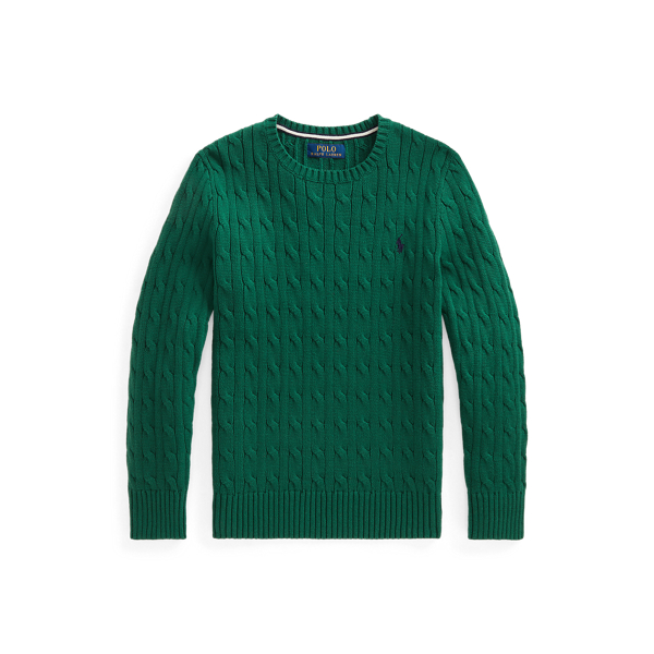 Cable-Knit Cotton Jumper BOYS 6-14 YEARS 1